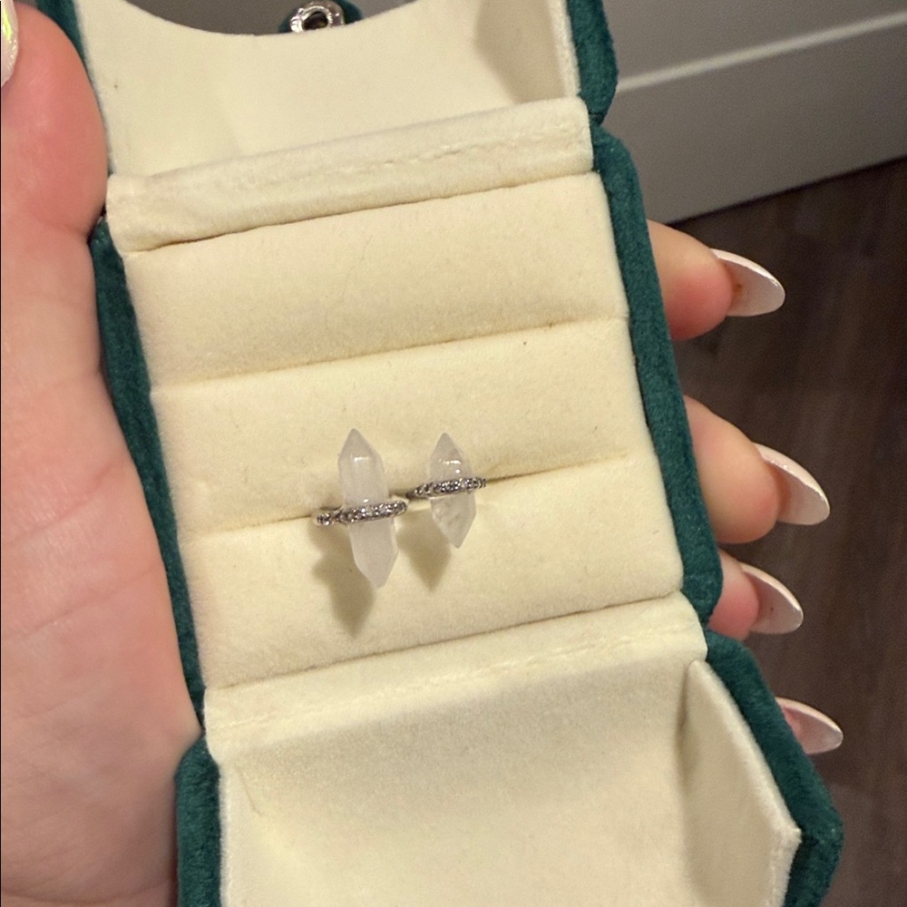 Size 7 ice crystal ring from bomb party collection